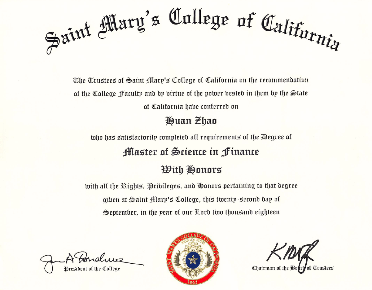 MS Finance Degree